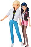 Bandai - Miraculous - Speelgoedset – 2 poppen Marinette en Adrien – Crush Pack – Miraculous figuren 26 cm – figuren voor kinderen Marinette Adrien – speelgoed voor kinderen vanaf 4 jaar – P50377