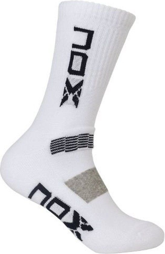 NOX Padel Sokken - Wit Zwart - One Size