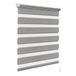 WOLTU Duo Rolgordijn Zonder Boren, 80x150 cm, Grijs Houtlook
