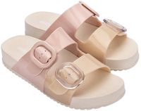 Melissa Cozy Slide Sandalen Beige/Roze EU 40 Vrouw