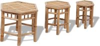 vidaXL Tuinkrukken, bamboe, 3 stuks