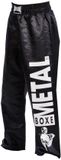 Metal Boxe Pantalon de jogging Full Metal Noir Polyester Unisexe 180 cm