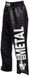 Metal Boxe Pantalon de jogging Full Metal Noir Polyester Unisexe 180 cm