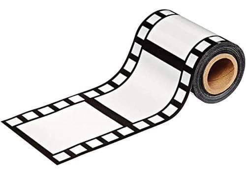 Beistle Hollywood Filmstrip Poly Decorating Materiaal, Kunststof, Zwart/Wit
