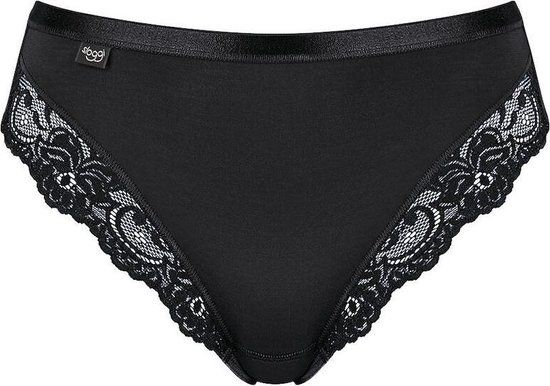 Sloggi Romance Dames Tai slip met kant - Zwart - Maat 36