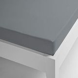 Miracle Home Coralina Thermo-hoeslaken, microvezel, verstelbaar, elastisch, effen, polyester, grijs, 90 x 200 cm