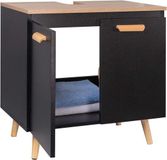 OEM Zwarte badkamerkast onder het wastafelmeubel, modern design