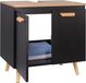 OEM Zwarte badkamerkast onder het wastafelmeubel, modern design