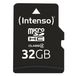 Intenso Carte mémoire MicroSDHC 32 Go Classe 4 avec adaptateur SD