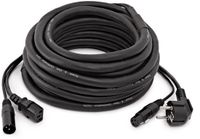 Gear4music XLR en EU IEC Combinatiekabel, 20m, Zwart