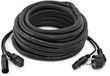 Gear4music XLR en EU IEC Combinatiekabel, 20m, Zwart