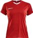 Craft Progress Contrast Shirt Korte Mouw Dames - Rood | Maat: S