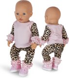 Isa's Friends® - Poppenkleding - Kleertjes geschikt voor o.a. BABY born - 43 cm - Schattig huispak