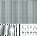 vidaXL Hexagonal Mesh Fence with Ground Mount 100 x 1.5 m Green