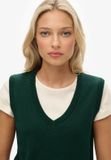 Superdry Athletic Essentials Gebreide Tanktop Dames Enamel Green Maat 10