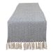 DII Geweven Basic Tafelblad Collectie, Chevron Tafelloper, 15x108, Frans Blauw