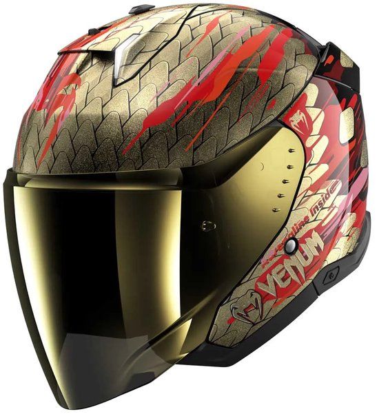Shark Skwal I3 Jet Venum Open Helm Goud XS