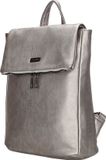 Charm London Bayswater Premium Fashion Rugzak Rugtas Leatherlook - Donkerzilver