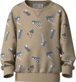 NAME IT Jongens Sweater Lange Mouw Katoen/Polyester Beige Maat 110