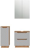 Vicco Badkamermeubelset Lotta, Grijs, 3-delig