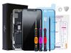 Trop Saint® Display voor iPhone XS MAX (6,5 inch) scherm OLED zwart compleet met magnetische schroefkaart, gereedschap en afdichting waterdicht
