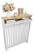 Couverture de radiateur Icecat avec rangement, 78,5 x 19 x 95,5 cm, aspect bois