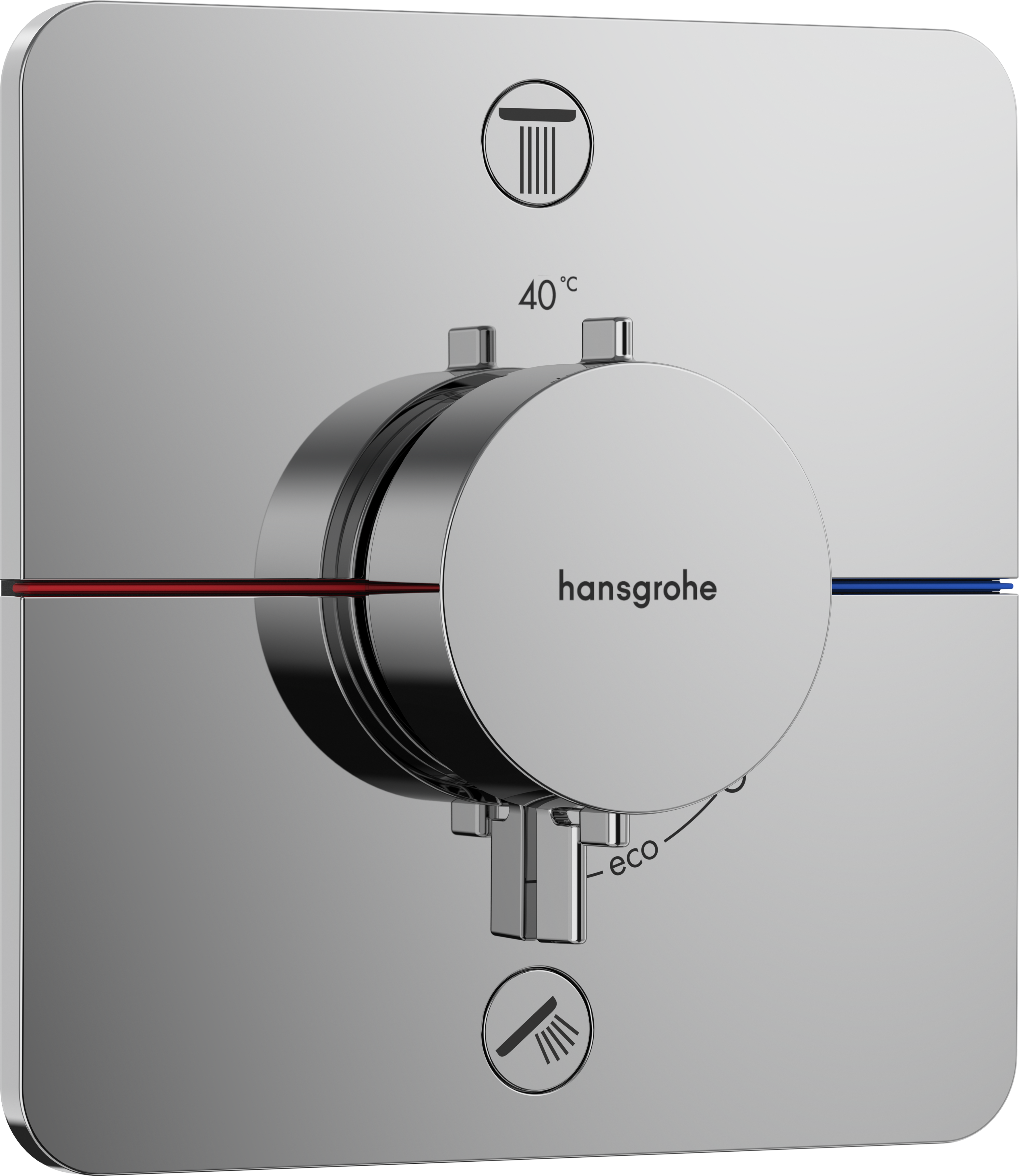 Hansgrohe Hansgrohe Showerselect EN1717 Comfort Q inbouw thermostaat 2 uitgangen glanzend chroom