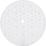 vidaXL Jupe de sapin de Noël de luxe blanc 122 cm imitation fourrure
