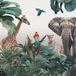 Papier peint panoramique animaux de la jungle - 390 cm x 390 cm
