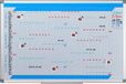 Merkloos / Sans marque Relaxdays Whiteboard Planner - 3-Jaarplanner - Magnetisch - Pennenbakje - 60 x 90 cm - Wit