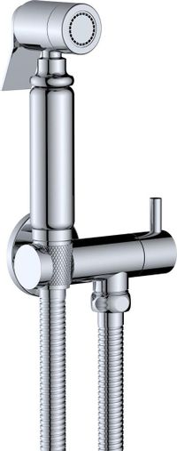 BELVIT Design: Bidet-WC-Mischbatterie mit Handbrause, Chrom, Unterputz, Duschsystem
