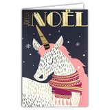 Afie Wenskaart Vrolijk Kerstmis met Eenhoorn Pony