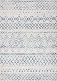 Safavieh Modern Chic Indoor Geweven Vloerkleed, Madison Collectie, MAD798, Ivoor & Navy, 122 x 183 cm