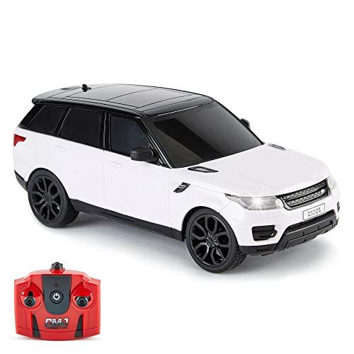 CMJ RC Cars TM Range Rover Sport-auto met afstandsbediening schaal 1:24 met werkende led-verlichting, radiografisch bestuurbare supercar (Range Rover Sport White) ...