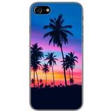 Apple iPhone SE 2020/2022 Palmiers colores bedrukt siliconen hoesje