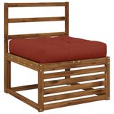vidaXL - 1-Piece - Zitkussen - VIANEN - 100% - Polyester - Rood - 80 - x - 80 - x - 12 - cm