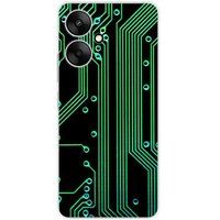Xiaomi Redmi 13C 5G Bedrukt siliconen hoesje Texture circuit geek