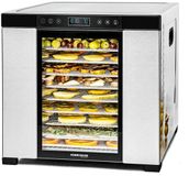 Rommelsbacher Voedseldroger DA 1050 – 9 trays – 700W – Instelbare temperatuur & timer – Inclusief fijnmazig rooster & fruitrolvel – BPA-vrij – Voor fruit, groenten, kruiden & vlees