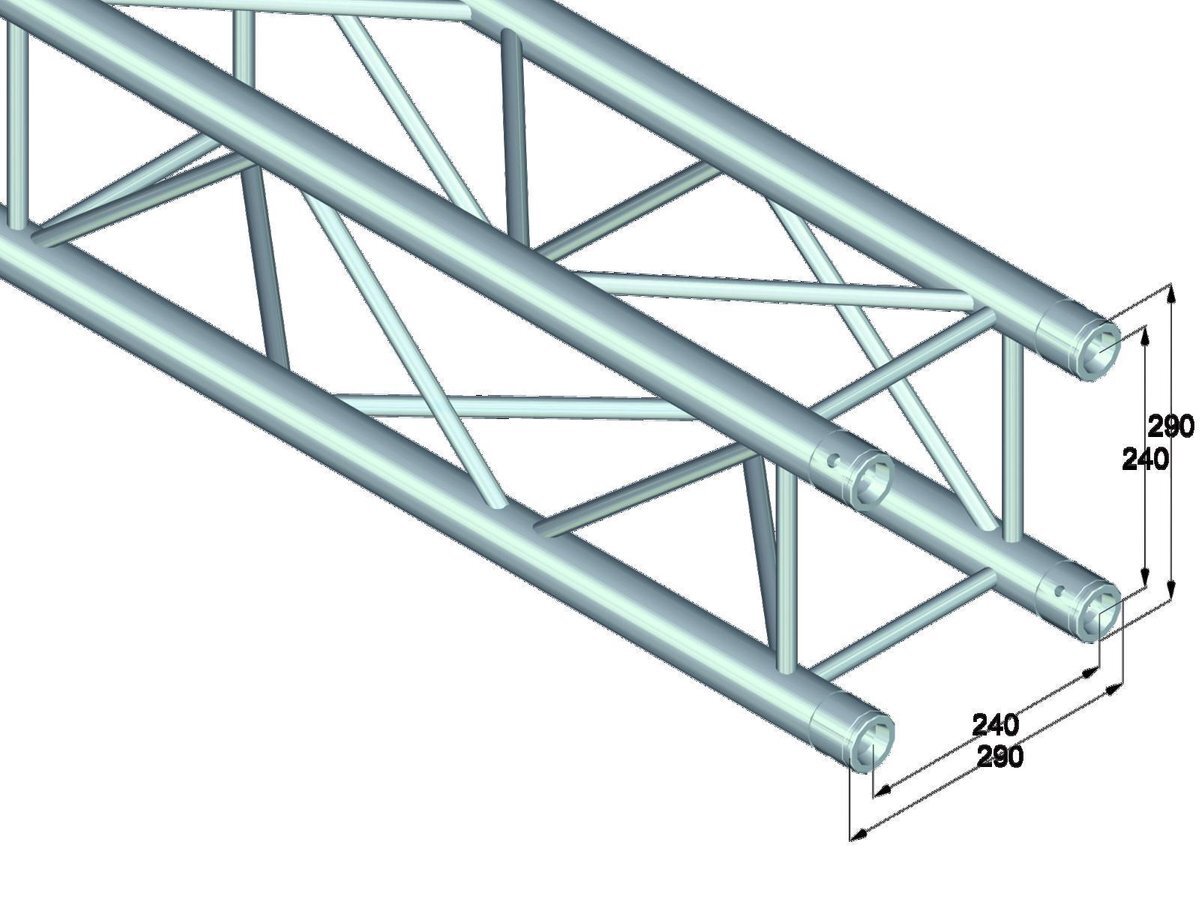 ALUTRUSS QUADLOCK 6082-290 4-Way Cross Beam