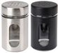 Excellent Houseware Set de salière et poivrière - verre - noir et argent - 94 ml