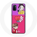 Maniacase Hoesje voor Oppo A53 BTS BT21 Cooky Et Tata Bangtan V Et Jungkook Fanart
