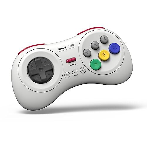 8Bitdo M30 Bluetooth Controller for Switch, Windows and Android, 6-Button Layout for SEGA’s Classic Games