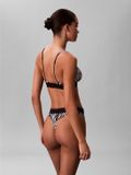 Calvin Klein Triangle BH Zwart Zebraprint Lichte Ondersteuning XL