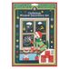 Creative Craft Group Raam decoratie set kerstmis - 3 sjablonen en 4 viltstiften