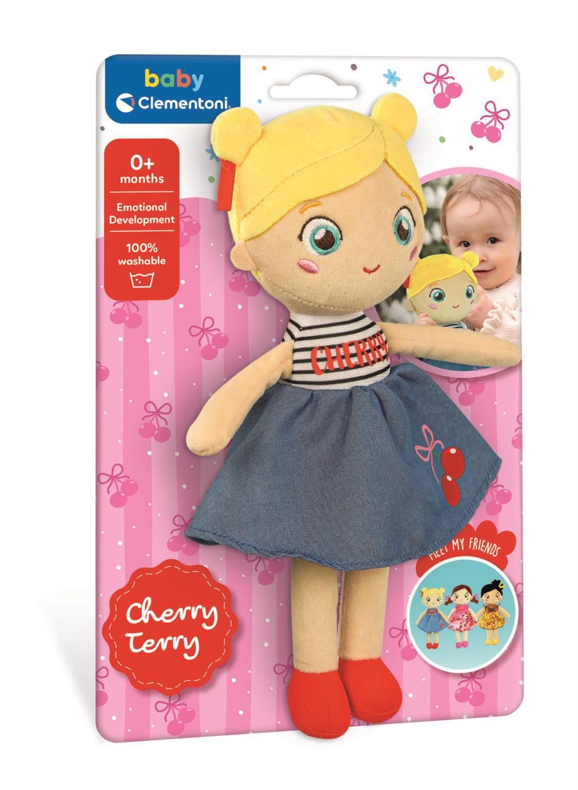 Clementoni Zachte Knuffelpop Cherry Terry
