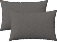 vidaXL Kussensloop HEERLEN Lichtgrijs 40 x 60 cm Stof (2 stuks)