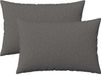 vidaXL Kussensloop HEERLEN Lichtgrijs 40 x 60 cm Stof (2 stuks)