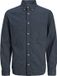 JACK&JONES JPRBLUBARKLEY FLANNEL X-MAS L/S SHIRT CH Heren Overhemden S Katoen Dark Navy