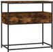 vidaXL Table murale 75x40x75 cm bois traité couleur chêne fumé