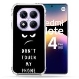 Cokitec Xiaomi Redmi Note 14 Pro 5G Humor Don't Touch Versterkte hoes